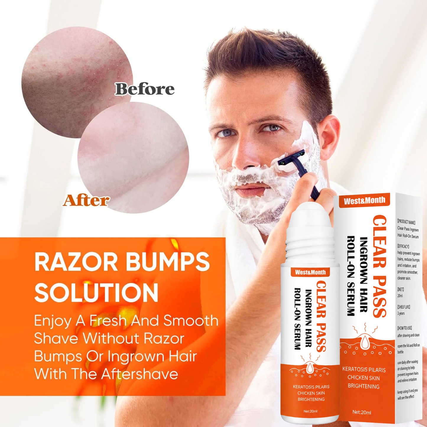 Clear Pass Ingrown Hair Roll-On Serum