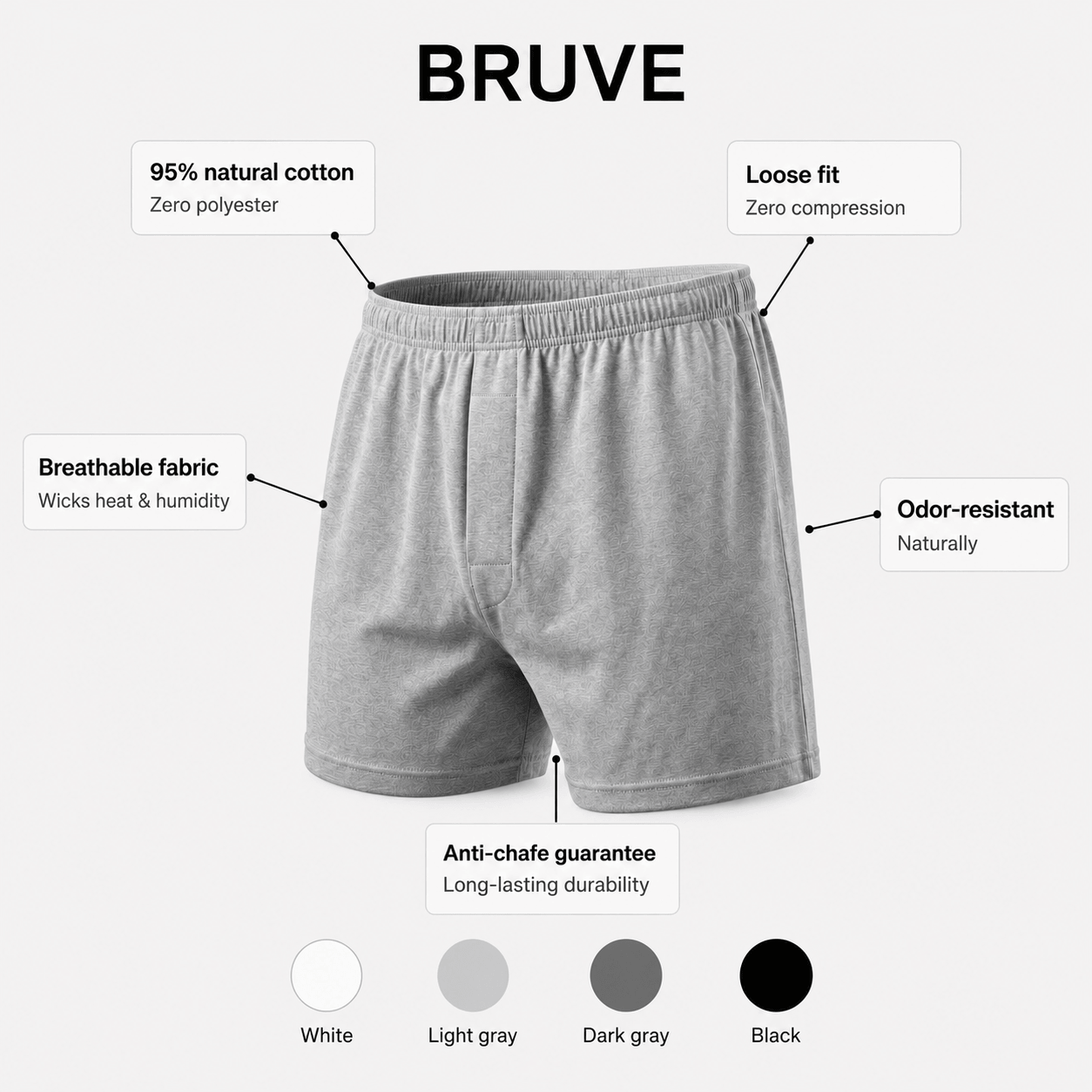 Bruve - Anti-Polyester Parachute Boxer Short