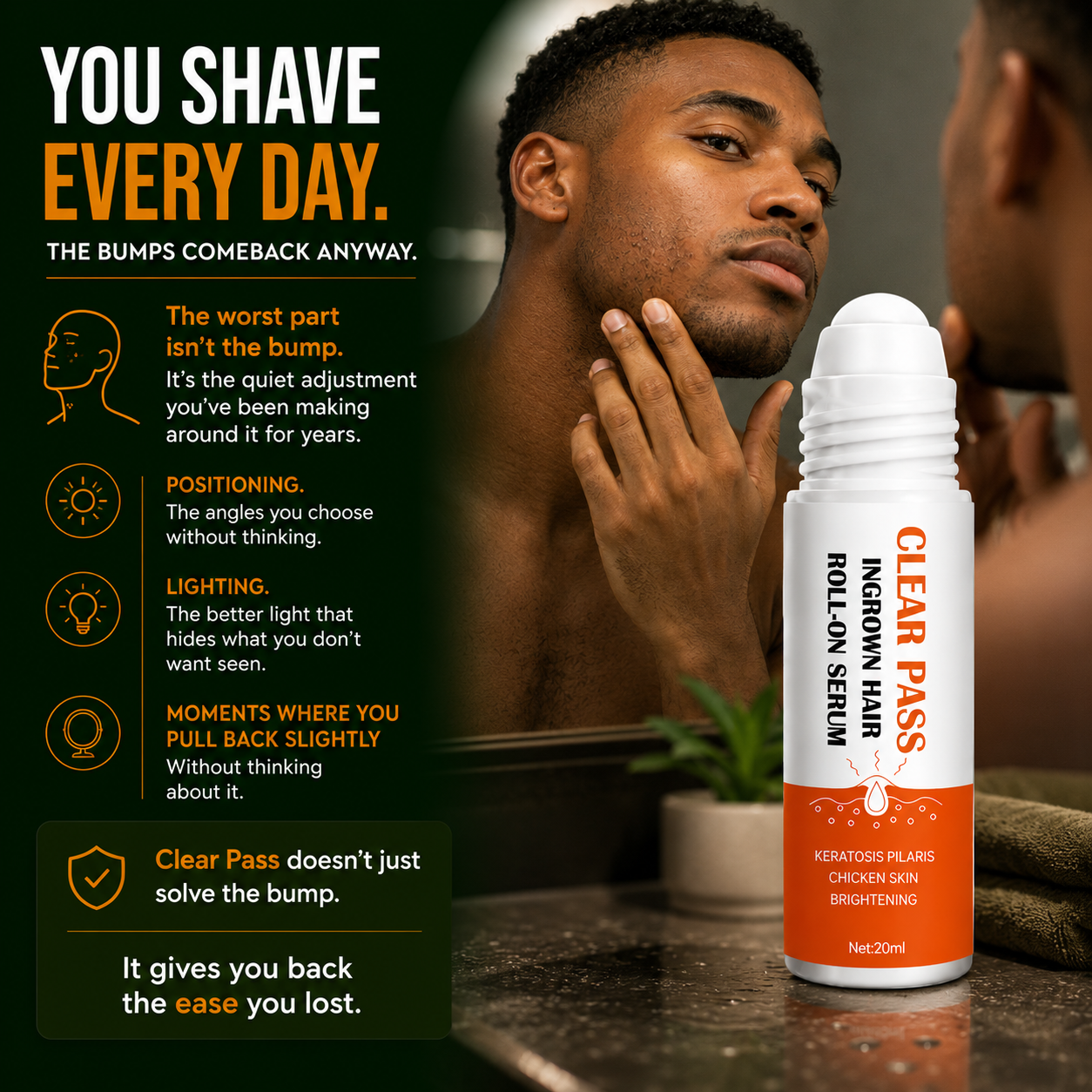 Clear Pass Ingrown Hair Roll-On Serum